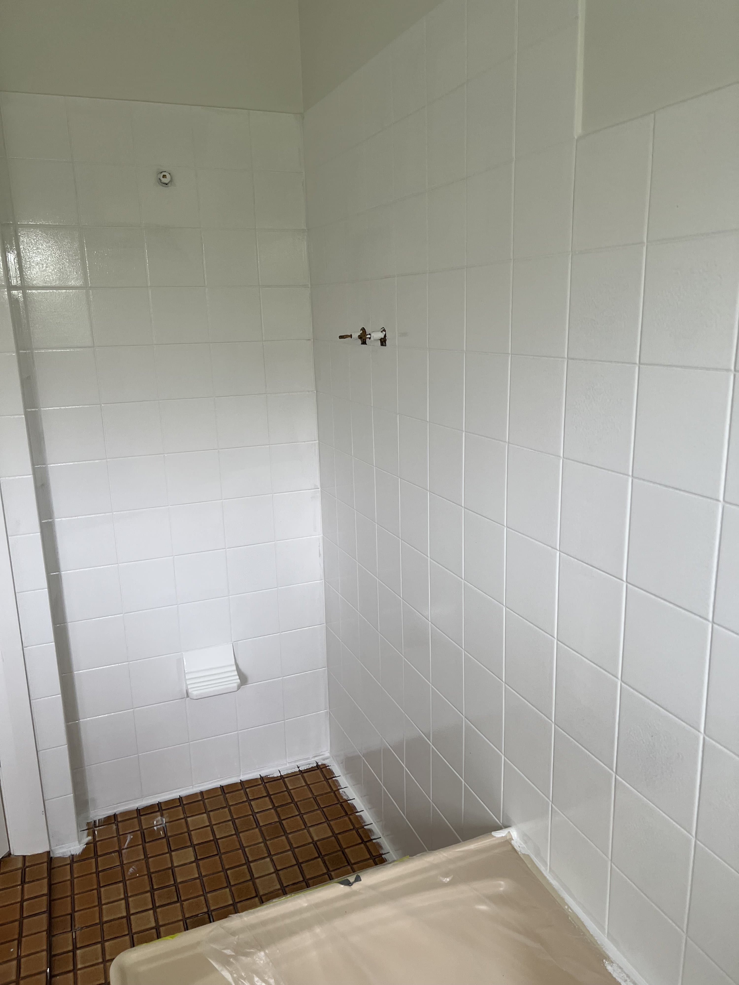 Bathroom tile resurface, after
