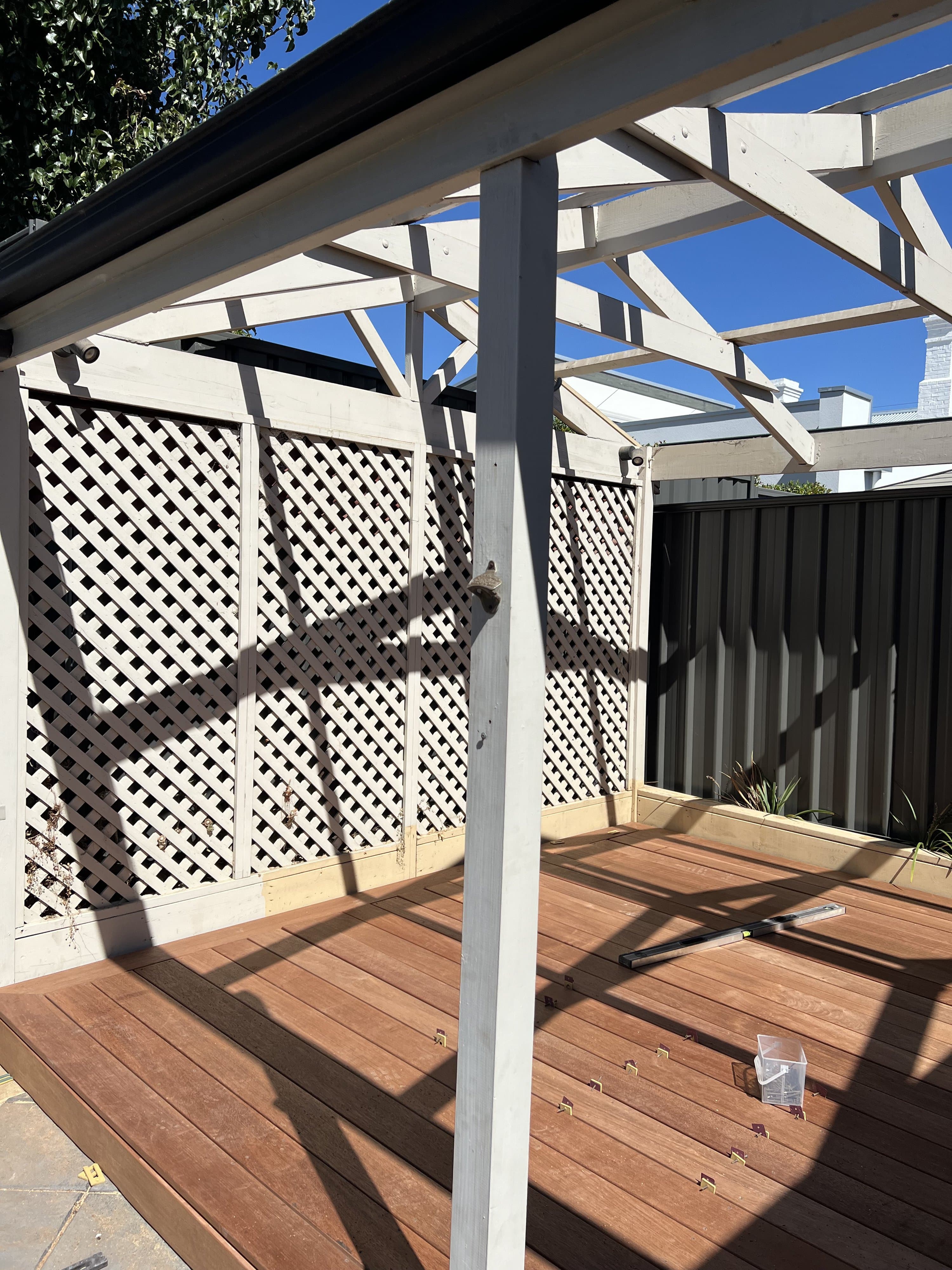 Pergola & deck restoration, before